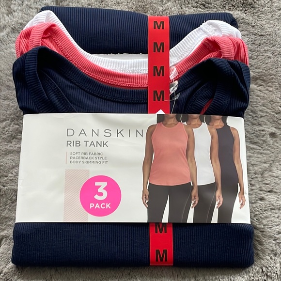 Danskin - 3 Pack Rib Tank Top - Picture 2 of 4
